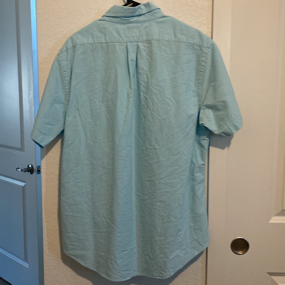 Ralph Lauren light blue/short sleeve shirt. Like new size XL, slim fit - Picture 7 of 8